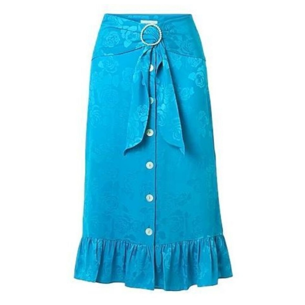 3S. NWT ART DEALER SILK BLEND SKIRT